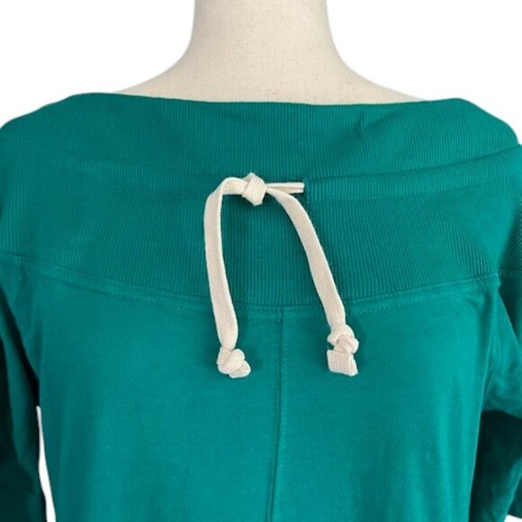 Free People Beach Gemma Mini Off The Shoulder Boho Dress Cadmium Green Size XS - Picture 5 of 14